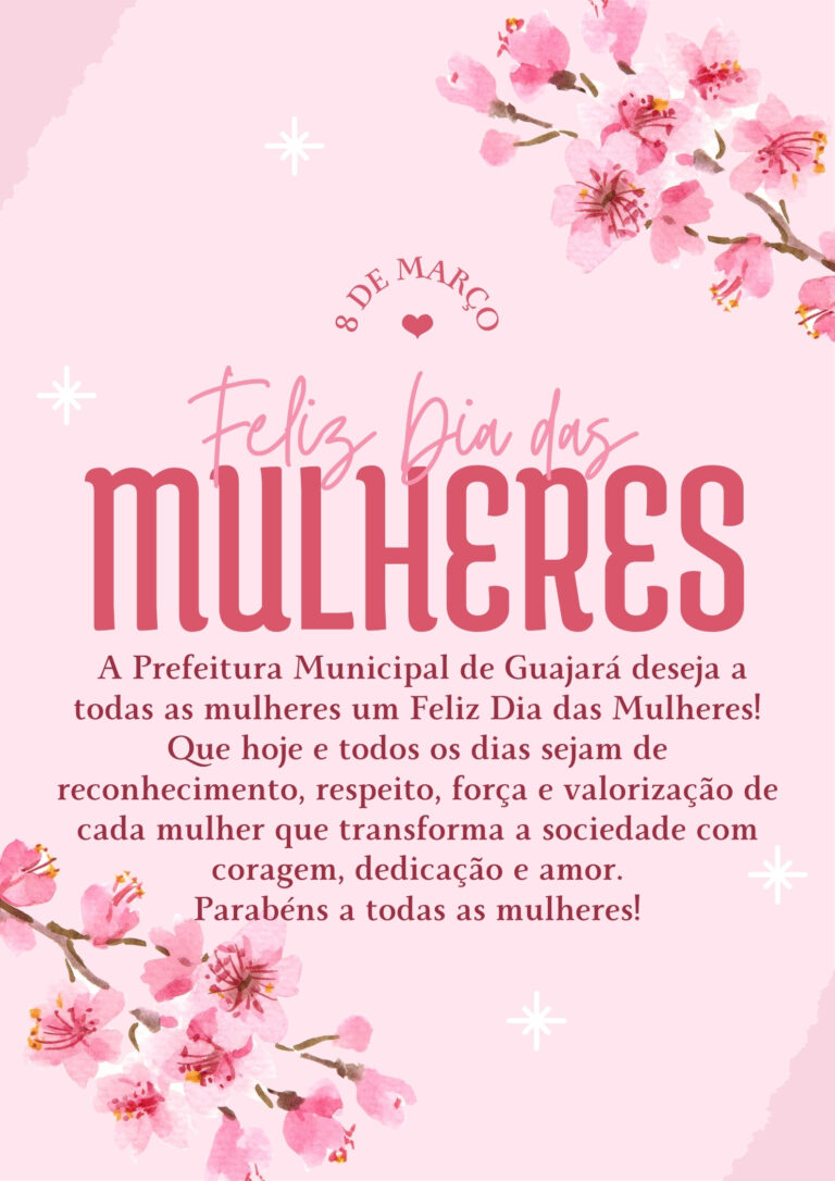 Cartaz feliz dia das mulheres mensagem flores rosa